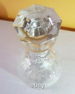 XIXe Ancienne Carafe Cristal Saint Louis modèle Trianon + Bouchon 27 cm Vin Eau